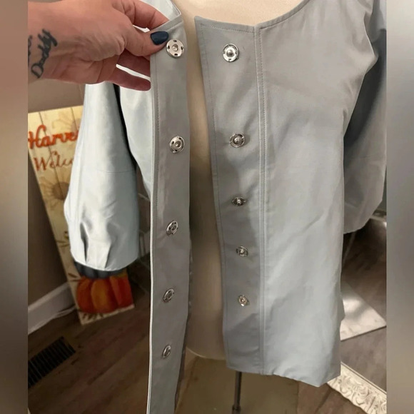 Vertigo Paris • 3/4 Sleeve Snap Button Jacket - Picture 6 of 11